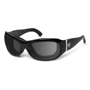 [F310541] Modelo BRIZA de AIRSHIELD (Noire Brillante, Verres Gris sans correction)